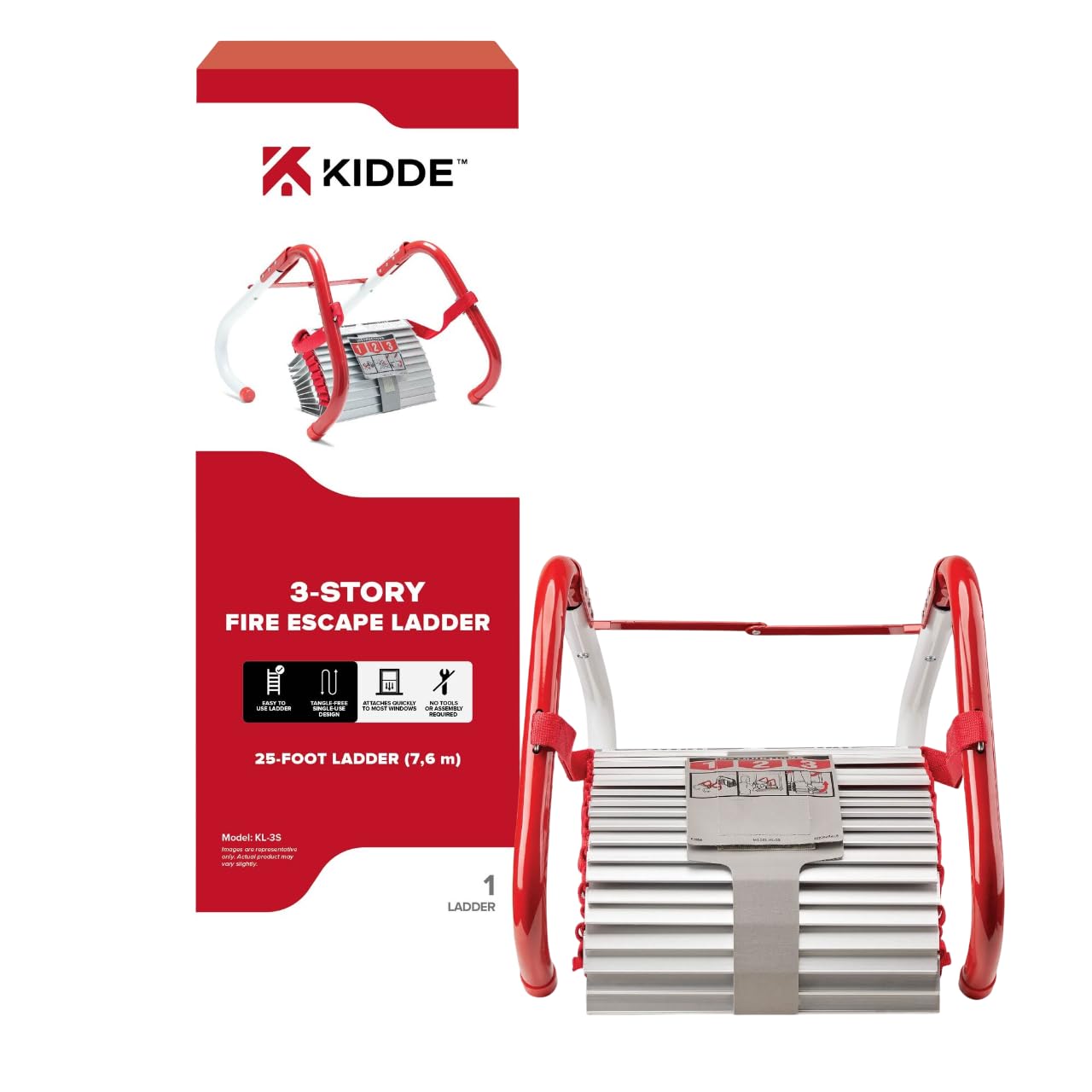 KIDDE　避難はしご　3階対応 Amazon.co.jp: Kidde 災害避難はしご 3階用(7.6m) コンパクト